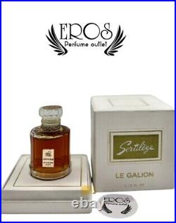 Rare! Vintage 1960's SORTILEGE LE GALION France 1/2 fl oz Perfume Parfum