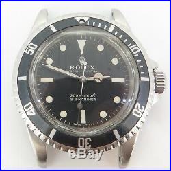 Rare Vintage 1967 Rolex Submariner 5513 Steel Watch cal 1520