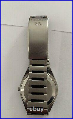 Rare Vintage, 1970's Seiko SQ 7546-814LT Stainless Steel Men's Watch. F/S