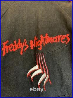 Rare Vintage 1988 Freddy's Nightmares TV Show Cast & Crew Promo Jacket 80's