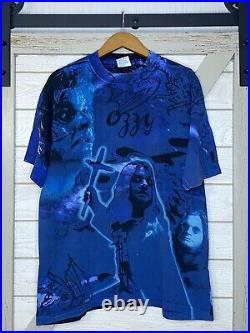 Rare Vintage 90s Ozzy Osbourne AOP All Over Print T-Shirt
