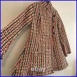 Rare Vintage ALLEY CAT by Betsey Johnson Multi Color Coat 1970's