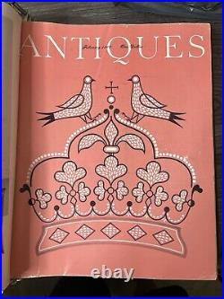 Rare Vintage ANTIQUES Magazines All 12 Issues of 1960 Bound in Hardcover Album