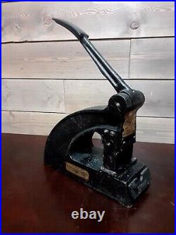 Rare Vintage American Perforator Co. Cast Iron Canceled Punch Perforator