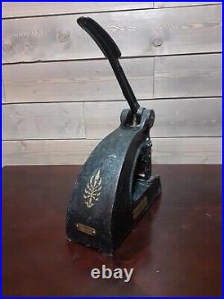 Rare Vintage American Perforator Co. Cast Iron Canceled Punch Perforator