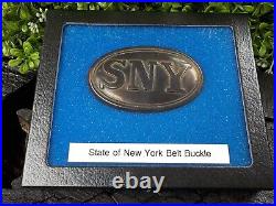 Rare Vintage Antique Civil War Style Relic State of New York Belt Buckle