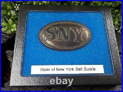 Rare Vintage Antique Civil War Style Relic State of New York Belt Buckle