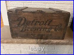Rare Vintage Antique Detroit Brewing Co. Pre Prohibition Beer crate