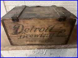 Rare Vintage Antique Detroit Brewing Co. Pre Prohibition Beer crate