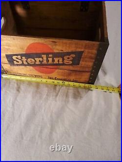 Rare Vintage Antique Wooden Box, Sterling Brewers, Evansville Ind