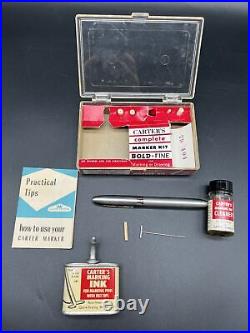 Rare Vintage Carter's Complete Marker Kit Collectable