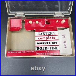 Rare Vintage Carter's Complete Marker Kit Collectable