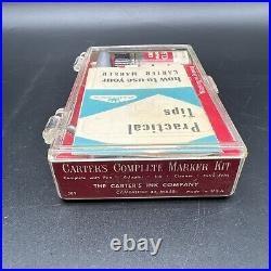 Rare Vintage Carter's Complete Marker Kit Collectable