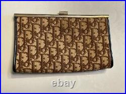 Rare Vintage Christian Dior Brown Trotter Small Clutch Bag