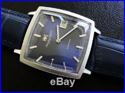 Rare Vintage Circa 1971 Iwc Schaffhausen Automatic Date Blue Dial