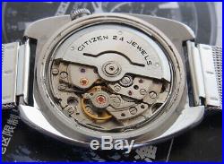 Rare Vintage Citizen Leopard Super Beat 8 Cal. 7710 Automatic 24 Jewels Watch