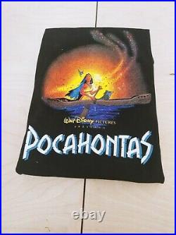 Rare Vintage Disney Pocahontas Movie Promo Tee t shirt 90s XL Single Stitch