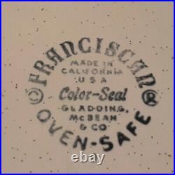 Rare Vintage Franciscan Oasis MCM Atomic Divided Plate, Gladding McBean & Co. USA