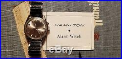 Rare Vintage Hamilton Vulcain Cricket Alarm Watch with Instructions