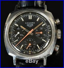 Rare Vintage Heuer Camaro 73643 NT Chronograph Exotic Dial Watch ONTHEDASH