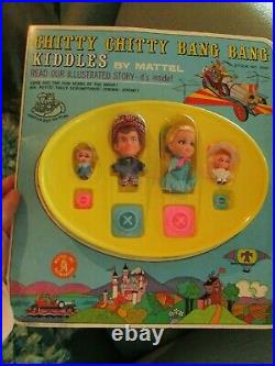 Rare Vintage Liddle Kiddles Chitty Chitty Bang Bang Little Doll Set Storybook