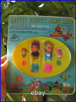 Rare Vintage Liddle Kiddles Chitty Chitty Bang Bang Little Doll Set Storybook