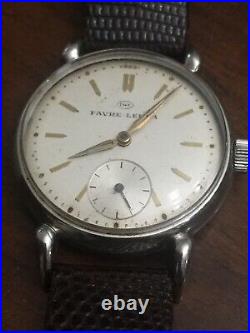 Rare Vintage Mens Gents IWC International Watch Co Favre Leuba Wristwatch Watch