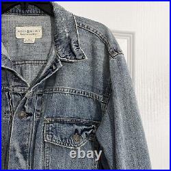 Rare Vintage Mens Ralph Lauren Polo Denim & Supple Blue Jean Jacket Large L RRL