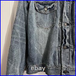 Rare Vintage Mens Ralph Lauren Polo Denim & Supple Blue Jean Jacket Large L RRL