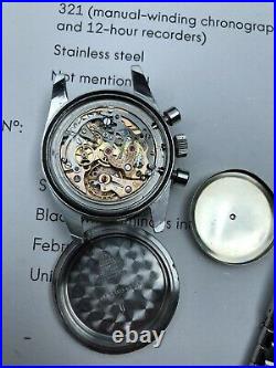 Rare Vintage Omega 105.003-65 SP 321 Speedmaster. Just Serviced By Simon Freese