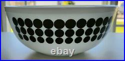 Rare Vintage Pyrex Dots Mixing Bowl Set 401 402 403 404 Near Mint