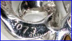 Rare Vintage Signed 1950 Marcel Boucher 7 Sparkling Crystal Rhinestone Bracelet