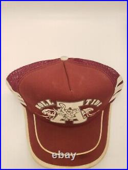 Rare Vintage Trucker Hat Snapback 3 Stripes Alabama Crimson Tide Roll Tide