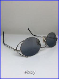 Rare Vintage Tupac Jean Paul Gaultier JPG 55-3175 Platinum Sunglasses Grey Grad