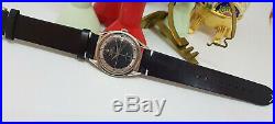 Rare Vintage Universal Geneve Polerouter Date Black Dial Automatic Man's Watch
