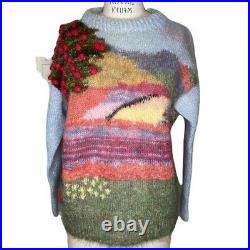 Rare Vintage Women's Susie Lee Country Mohair Sweater Size Large