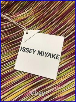 Rare Vtg Issey Miyake Pink & Green Pleated Skirt Set S