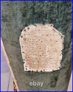 Rare antique Torah case vintage Sefer Torah scroll case Israeli Judaica 65/30 cm