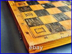 Rare antique chess set vintage USSR Soviet Chess Wood Russian Tournament