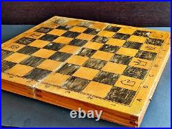 Rare antique chess set vintage USSR Soviet Chess Wood Russian Tournament