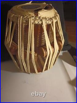 Rare antique vintage Tabla Dayan Drum wood Bina India Percussion needs repair