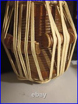 Rare antique vintage Tabla Dayan Drum wood Bina India Percussion needs repair