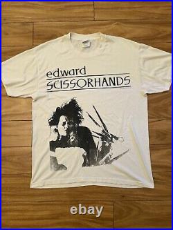 Rare vintage 90s Edward Scissorhands Single Stitch movie t shirt