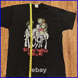Rare vintage Korn 2000 Sick And Twisted Tour Shirt Size XL Black EUC