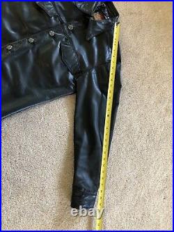 Rockstar! Rare Vintage BWL Bill Wall Leather Malibu Dragon Sz38 wo/man