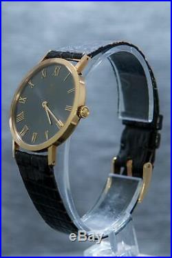 Rolex Cellini Rare Dial Grey 18K Solid Yellow Gold Men's Dress Watch Ref 4112