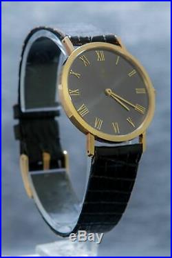 Rolex Cellini Rare Dial Grey 18K Solid Yellow Gold Men's Dress Watch Ref 4112