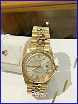 Rolex Datejust 18k 1601 Rare Stunning Condition with Jubilee Bracelet 36mm