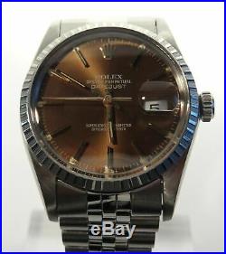 Rolex Datejust Mens Stainless Steel with rare dial, FULL SET, 16030, 1984