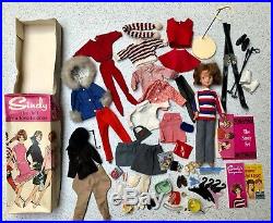 SINDY DOLL IN BOX WITH CLOTHES AND ACCESSORIES BY PEDIGREE 1960's RARE RETRO UK